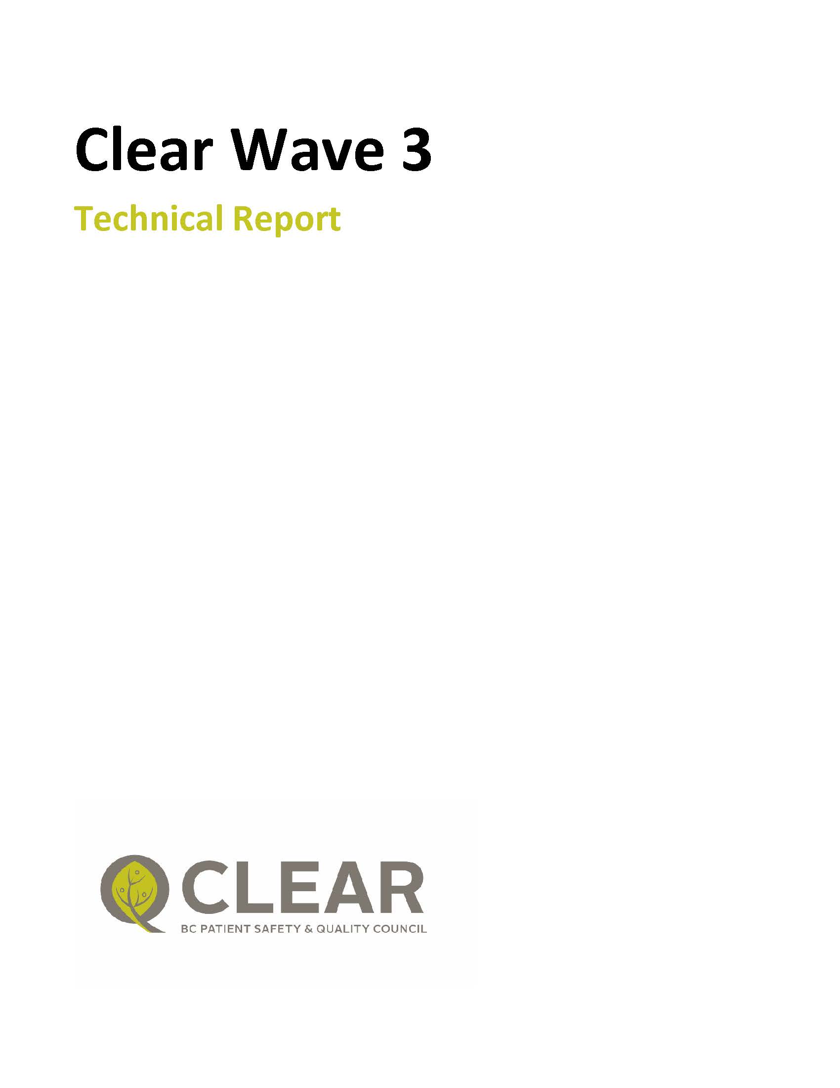 Clear-Wave-3-Technical-Report_Final Cover