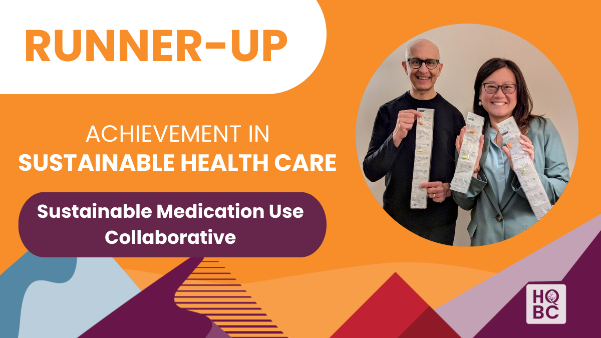 RUNNER-UP - Achievement in Sustainable Health Care