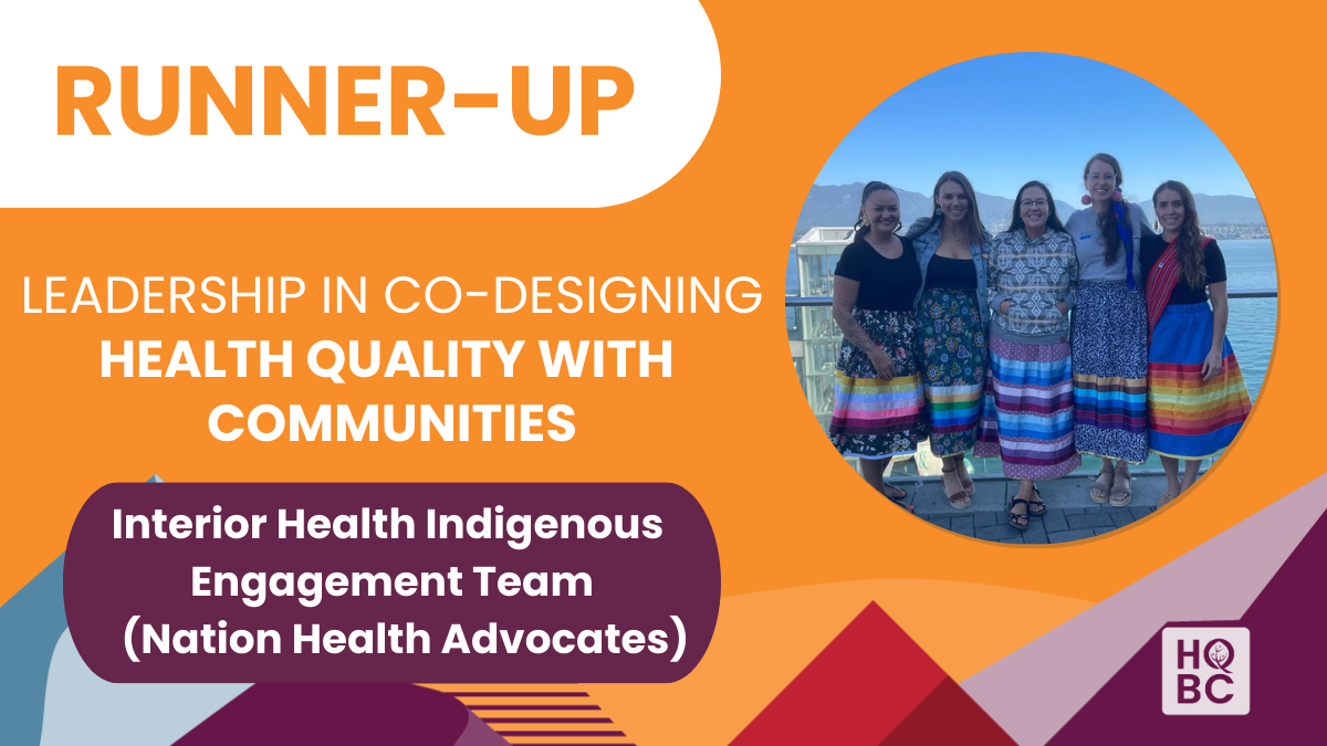 RUNNER-UP - Leadership in Co-Designing Health with Community