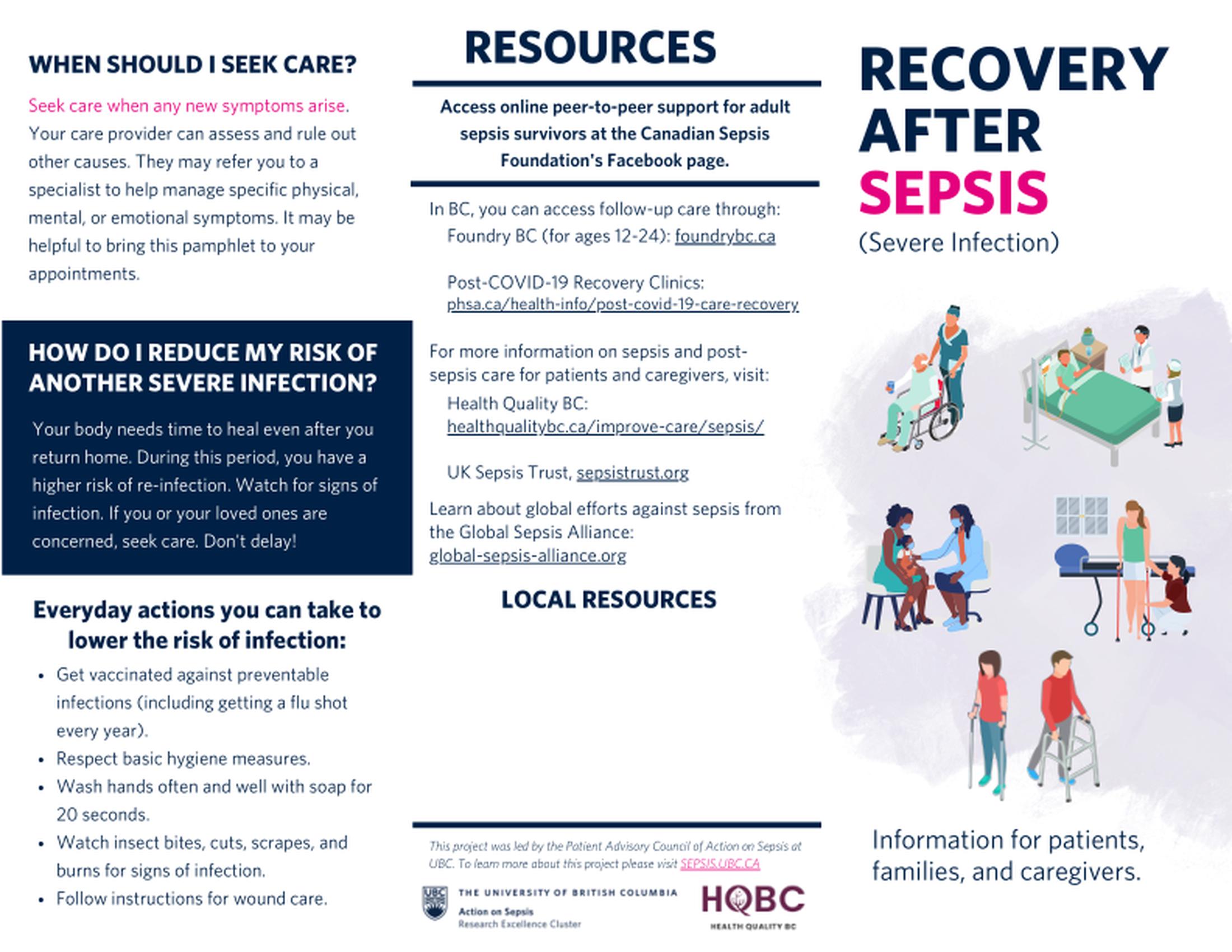 Recovery After Sepsis – Trifold Pamphlet Thumbnail
